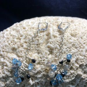 Handcrafted Sterling silver wire, wrapped Swarovski crystals & labradori…